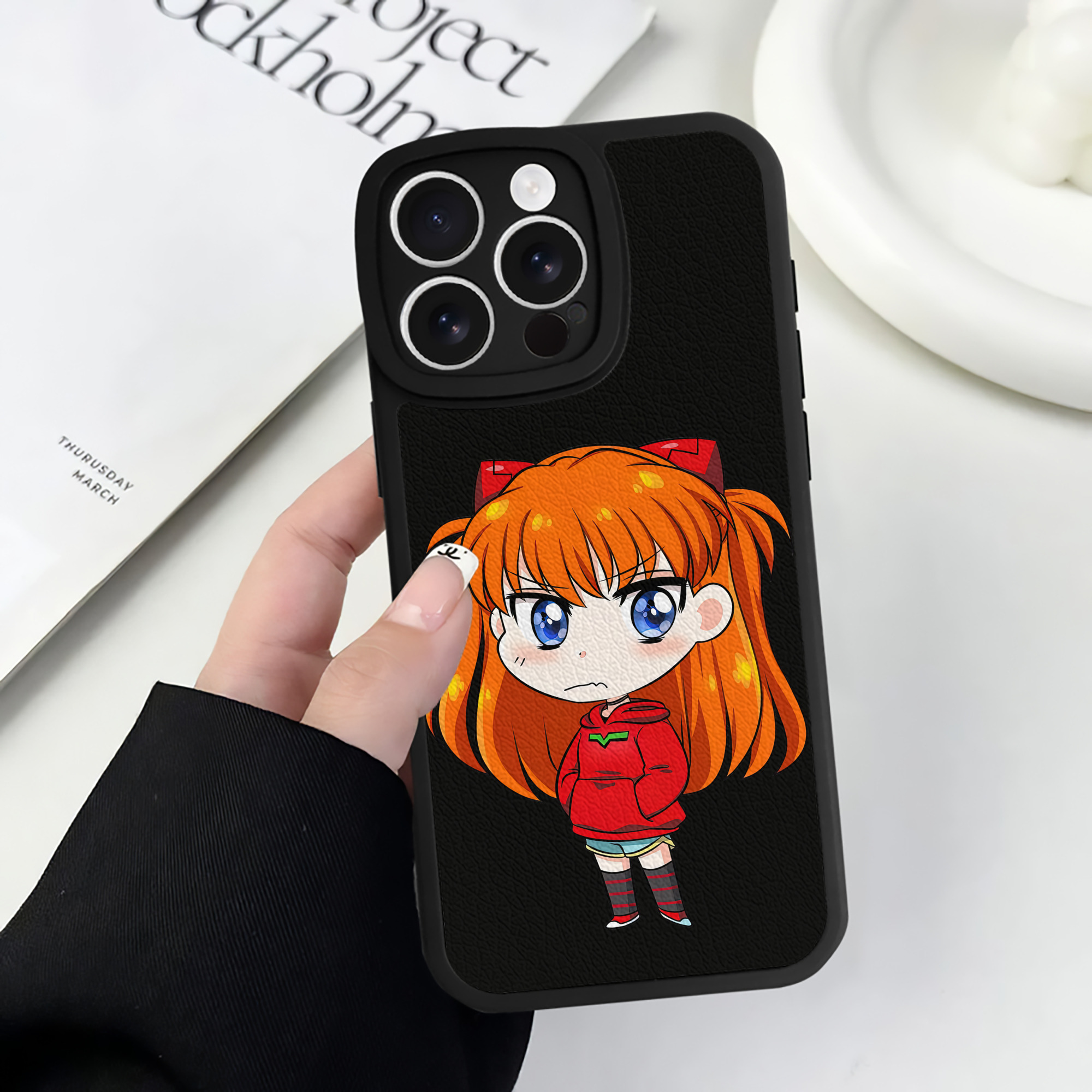 （画像用） EVA 新世紀エヴァンゲリオン 【iPhone 16シリーズ対応】シリコンスマホケース（レザー調） 材質：シリコン
